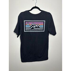 Billabong graphic tee 100% organic cotton black Size Medium short sleeve